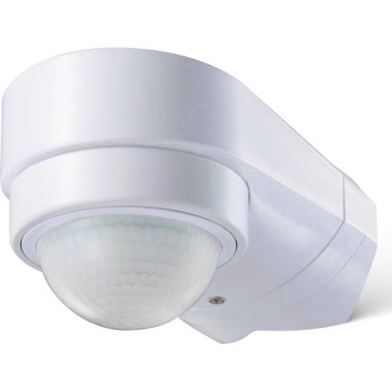 GEYER Επίτοιχος Ανιχνευτής Κίνησης IR 1200W 240° 10m IP65 Λευκός