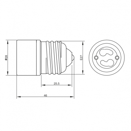 Cubalux Αντάπτορας Ε27 Σε G9 250V/2A