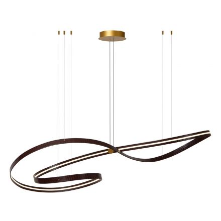 Κρεμαστό Φωτιστικό LED 80W CCT SLALOM Coffee Dimmable