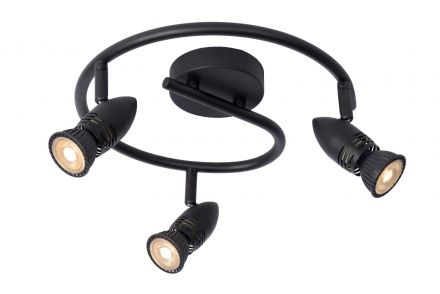 CARO - Spot Οροφής - Ø 31 cm - 3xGU10 - Black