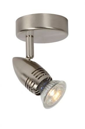 CARO-LED - Επίτοιχο Spot - Ø 9 cm - LED - GU10 - 1x5W 2700K - Satin Chrome