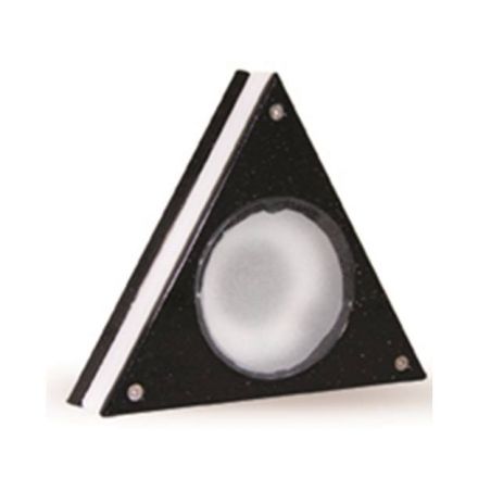 LightUp Απλίκα Αλουμινίου Τρίγωνη Διπλού Φωτισμού MLF IP64 Μαύρο Πέρλα