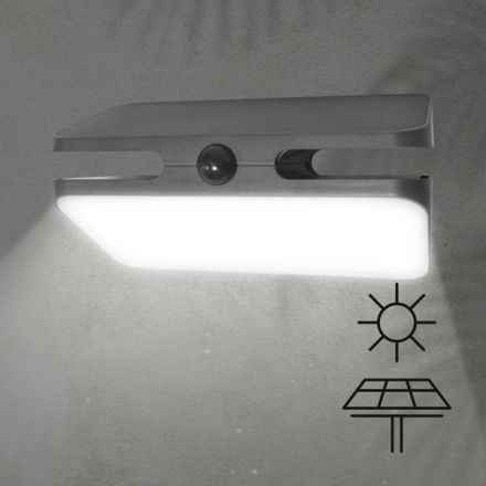 Απλίκα Με Ηλιακό Panel 7W 700LM 4000Κ IP54 Με Ανιχνευτή Κίνησης ARTE ILLUMINA