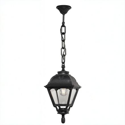 FUMAGALLI SICHEM CEFA Κρεμαστό Φωτιστικό Τετράγωνο Μαύρο 230X800mm E27