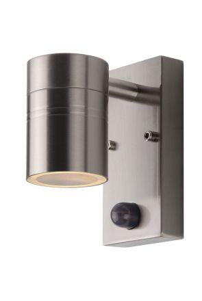 ARNE-LED - Επίτοιχο Spot Outdoor - Ø 6,3 cm - LED - GU10 - 1x5W 2700K - IP 44 - Satin Chrome