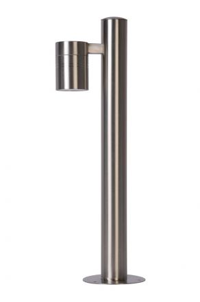ARNE-LED - Bollard light Outdoor - Ø 6,3 cm - LED - GU10 - 1x5W 2700K - IP44 - Satin Chrome