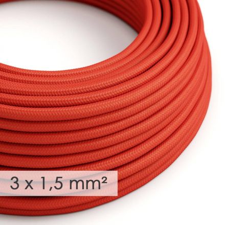 Kαλώδιο 3x150 Στρογγυλό Με Εφέ Μεταξιού Κόκκινο