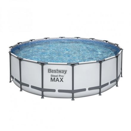 Steel Pro Max Set Πισίνα PVC με Μεταλλικό Σκελετό 488x488x122cm