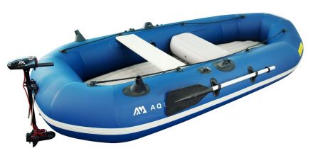 Aqua Marina Classic Φουσκωτή Βάρκα 3 Ατόμων με Κουπιά & Τρόμπα & Ηλεκτρικό Μοτέρ 300x134εκ.