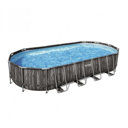 Power Steel Oval Set Πισίνα PVC με Μεταλλικό Σκελετό 732x366x122εκ.
