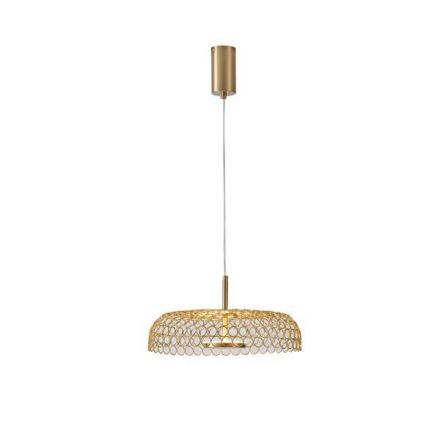 Κρεμαστό Φωτιστικό Μέταλλο Μονόφωτο LED 10W 1080Lm 3000K - Χρυσό - PERFORATO