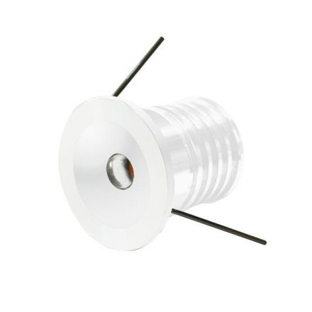 Φωτιστικό Χωνευτό LED Φ30 1W 12V IP22 3000Κ Λευκό Plus