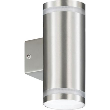 GEYER Επίτοιχο Σποτ 2xGU10 165A-2 IP44 Inox