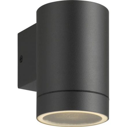 GEYER Επίτοιχο Σποτ 1xGU10 165 IP44 Μαύρο