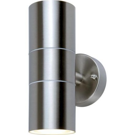 GEYER Επίτοιχο Σποτ 2xGU10 146C-A IP44 Inox