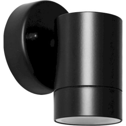 GEYER Επίτοιχο Σποτ 1xGU10 146B-ALU IP44 Μαύρο