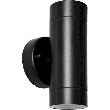 GEYER Επίτοιχο Σποτ 2xGU10 146C-ALU IP44 Μαύρο