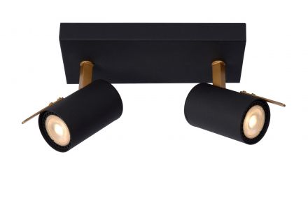 GRONY - Spot Οροφής - LED Dim to warm - GU10 - 2x5W 2200K/3000K - Black