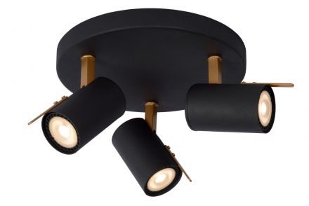 GRONY - Spot Οροφής - LED Dim to warm - GU10 - 3x5W 2200K/3000K - Black
