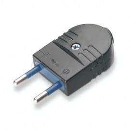 Φις Διπολικό Ευθείας Αρσενικό Μαύρο 250V