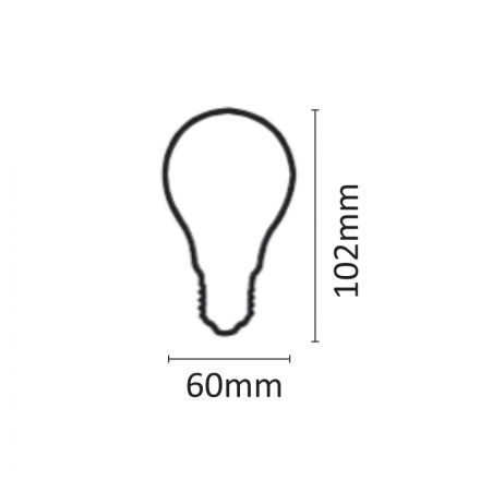 InLight E27 LED Filament A60 10watt (7.27.10.22.1)