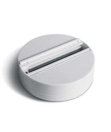 Zambelis Lights Πλαστική Στρογγυλή Βάση Για Τριφασικό Σποτ Λευκή
