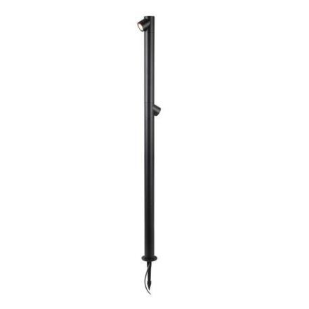 Κολωνάκι Αλουμινίου 2*5W φ55*H:1200mm IP65 3000K Μαύρο