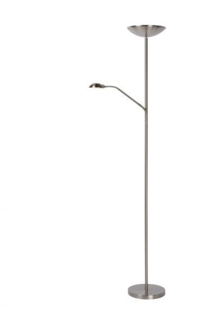ZENITH - Floor reading lamp - Ø 25,4 cm - LED Dim. - 3000K - Satin Chrome