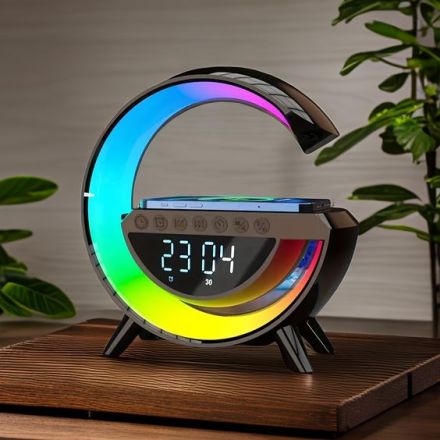 Επιτραπεζιο Επαναφορτιζομενο Rgb Φωτιστικό LED Μαύρο