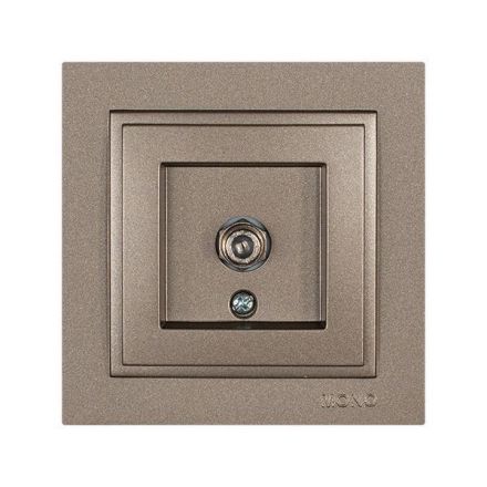 Πρίζα TV F Connector Light Fume MONO