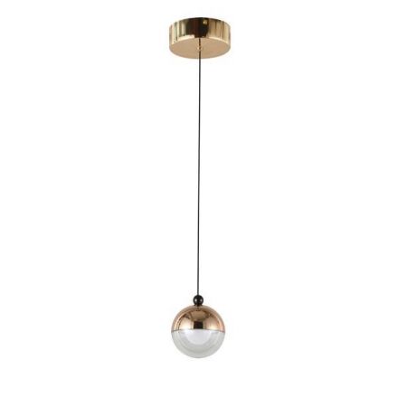 Κρεμαστό Φωτιστικό Αλουμίνιο LED 6W 3000Κ - Χρυσό - SATURN