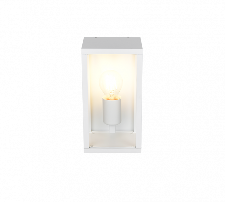 Trio Lighting Επίτοιχο Φωτιστικό 1xE27 GARONNE Λευκό Ματ Αλουμίνιο-Γυαλί