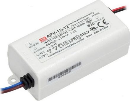 Meanwell Τροφοδοτικό 12W 24V APV Series IP42