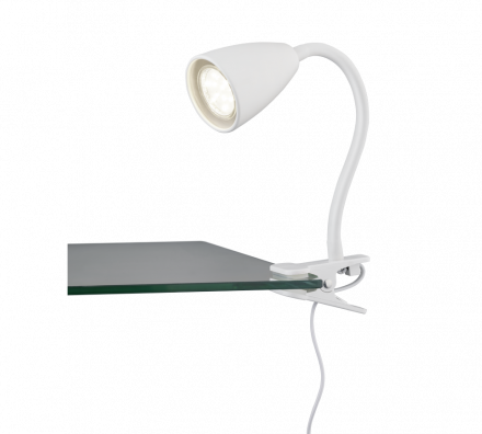 Trio Lighting Φωτιστικό Γραφείου Με Κλιπ LED 1xGU10 Μέταλλο Λευκό