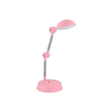 202-0062 Μοντέρνο Επιτραπέζιο Φωτιστικό LED 6W 540lm 120° AC220-240V IP20 Ψυχρό Λευκό 6000K Ροζ Πλαστικό - Μ20 x Π14.5 xΥ33cm  - 2 Χρόνια Εγγύηση