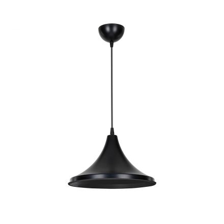 BELFRY 203-0078 Μοντέρνο Κρεμαστό Φωτιστικό Καμπάνα Μονόφωτο 1xE27 IP20 Μαύρο Πλαστικό Μ29.5 x Π29.5 x Υ90cm