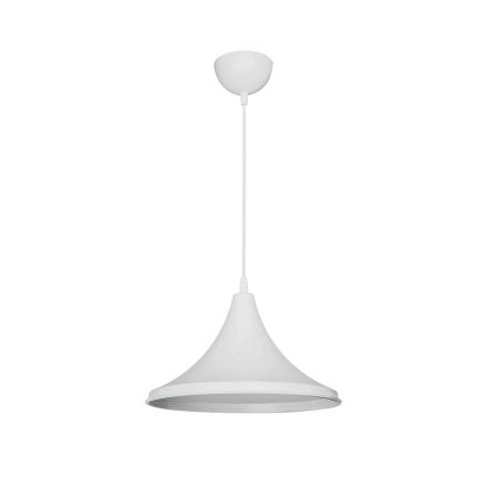 BELFRY 203-0079 Μοντέρνο Κρεμαστό Φωτιστικό Καμπάνα Μονόφωτο 1xE27 IP20 Λεύκο Πλαστικό Μ29.5 x Π29.5 x Υ90cm