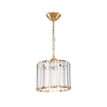 GLAMOROUS 203-0093 Κρύσταλλο Κρεμαστό Φωτιστικό Κρύσταλλα Μονόφωτο 1xE27 IP20 Χρυσό Μεταλλό με Κρύσταλλο Μ20 x Π20 x Υ45cm