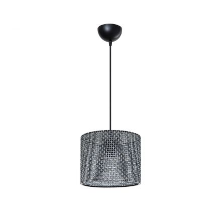CLAIRIE 203-0133 Μοντέρνο Κρεμαστό Φωτιστικό Καπέλο Μονόφωτο 1xE27 IP20 Γκρι Ύφασμα Μ22 x Π22 x Υ93cm