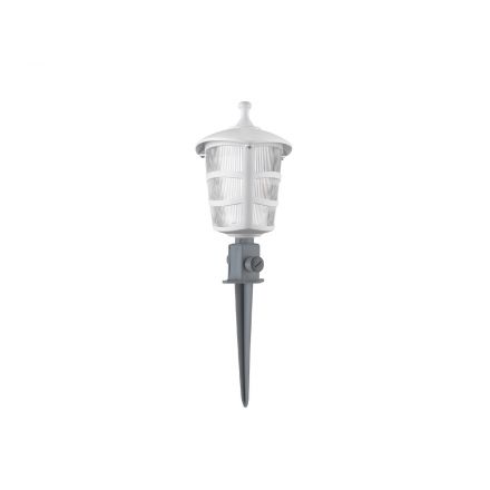 ZARDIN 203-0241 Vintage Καρφωτό Φωτιστικό Φαναράκι Μονόφωτο 1 x E27 IP44 Λευκό Πλαστικό Σώμα - Μ16 x Π16 x Υ51cm