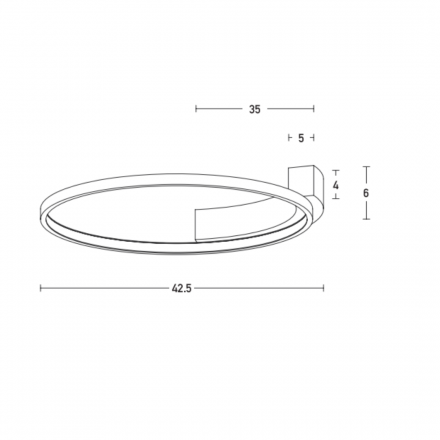 Φωτιστικό Οροφής Led 31W 1766lm 3000k 