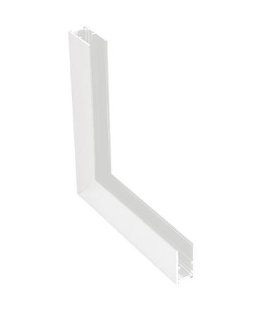 Zambelis Lights Κάθετη Γωνία Σύνδεσης Βαθιάς Ράγας Οροφής Λευκό
