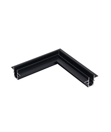 Zambelis Lights Trimless Οριζόντια Γωνία Σύνδεσης Μαύρο