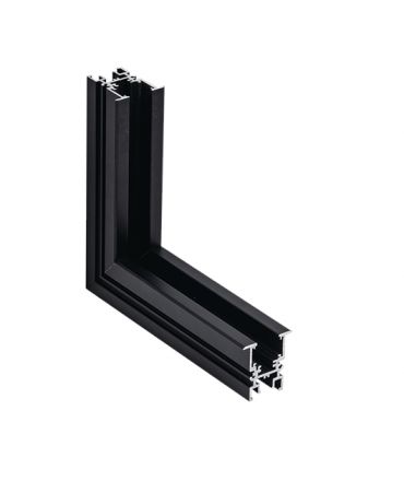 Zambelis Lights Κάθετη Γωνία Σύνδεσης Χωνευτής Ράγας Μαύρο