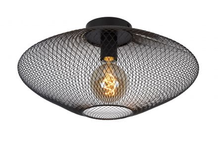 MESH - Flush Φωτιστικό Οροφής - Ø 45 cm - 1xE27 - Black