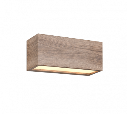 Trio Lighting Επίτοιχη Απλίκα LED 2xE14 MAYENNE Απόχρωση Ξύλου IP44