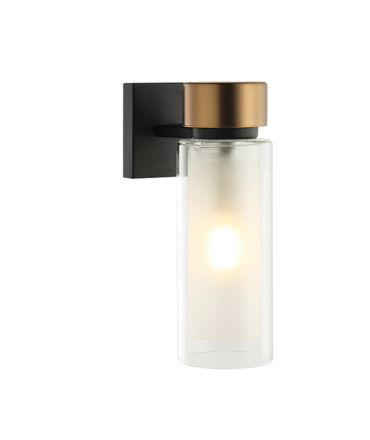 Zambelis Lights Απλίκα Τοίχου LED 1xE14 Μέταλλο/Γυαλί Antique Brass IP44
