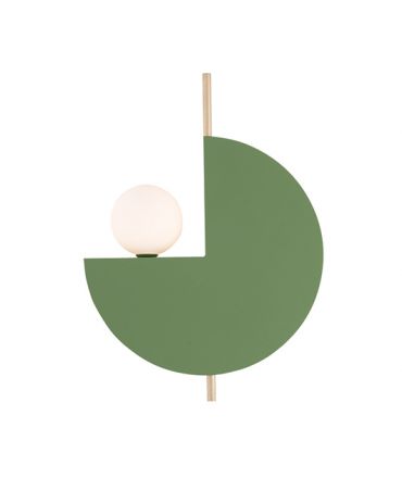 Zambelis Lights Απλίκα LED 1xG9 Μέταλλο/Γυαλί Olive Green