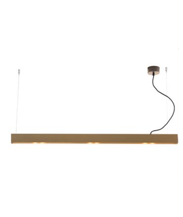 Κρεμαστό Φωτιστικό LED 18W+36W 3000K 7560Lm Bronze-Χρυσό