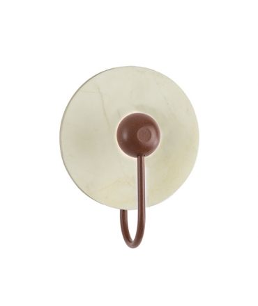 Zambelis Lights Απλίκα LED 3W Μέταλλο/Μάρμαρο Λευκό/Corten Καφέ